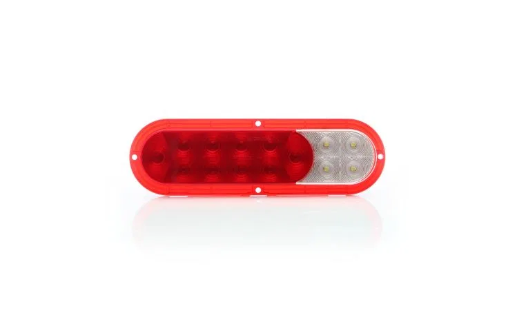 STL68RBP – OPTRONICS Trailer Light, Stop/ Turn/ Tail/ Back-Up Light Surface Mount LED Oval Red 10-1/4 Inch Length x 3...
